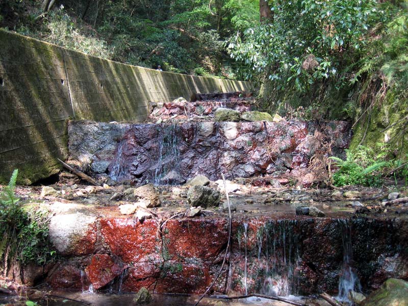 Water runoff on the way up Daimonji. Across the path was a spot for climbers to fill up their bottles, indicating that this water is suitable for drinking. And it was indeed delish!