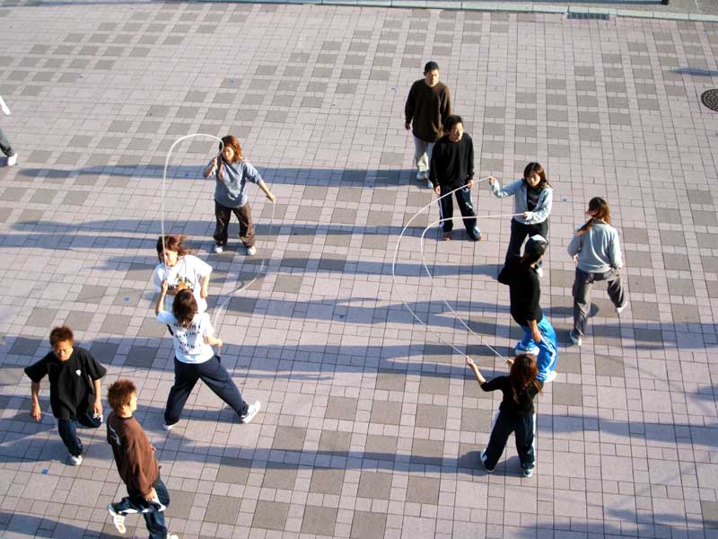 Out in front of the Ritsumeikan gym 