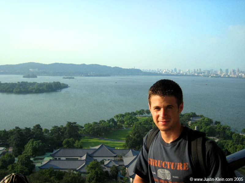 The overlook from the top of Leifeng Tower