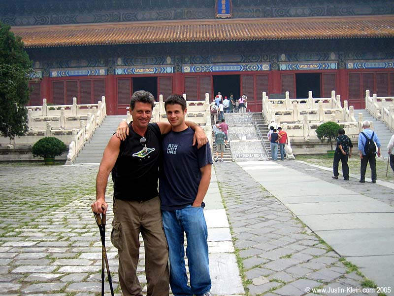 My dad and I reunited at last...at the Ming Tombs in Beijing