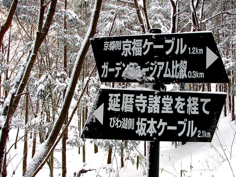 Speaking of winter, here's what the path to Enryakuji looked like last month.