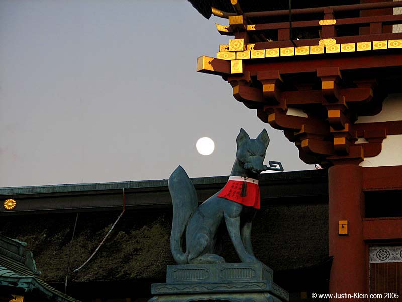 The guardian of the Fushimi Inari shrine