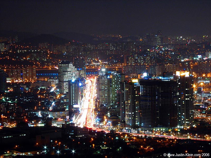 The view of Downtown from Namsam. 