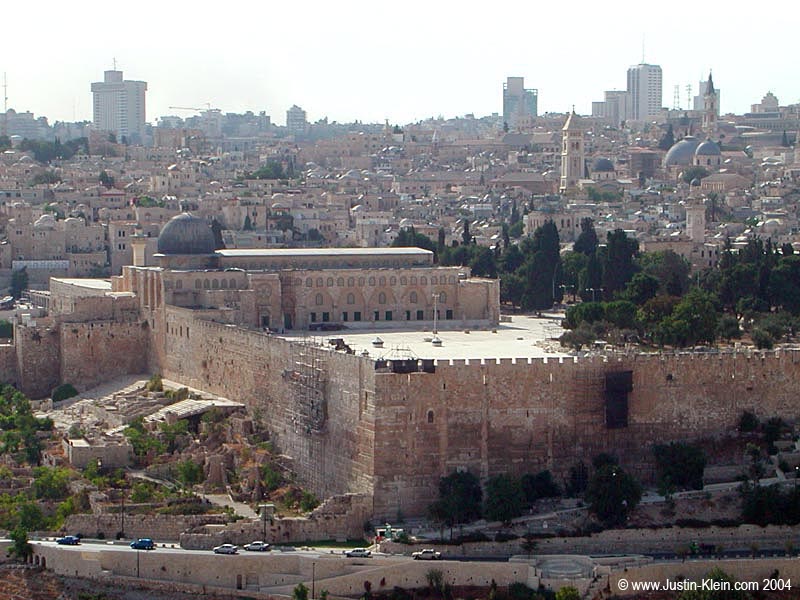 Outside the old wall of Jerusalem, Israel.