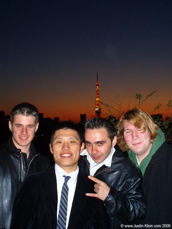 The first light of 2007 with my new buddies: Jing-Jing, Eli, and Dan.