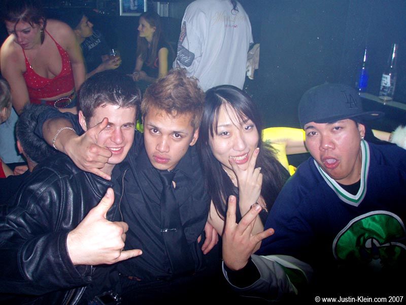 Some random buddies at a Brazilian nightclub in Osaka...around 9 in the morning. 