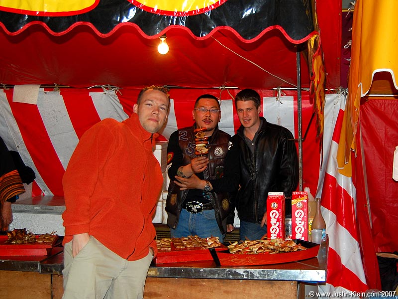 My Israeli and Yakuza friends. Check out the severed pinky and tattoo just peeking out of his sleeve.