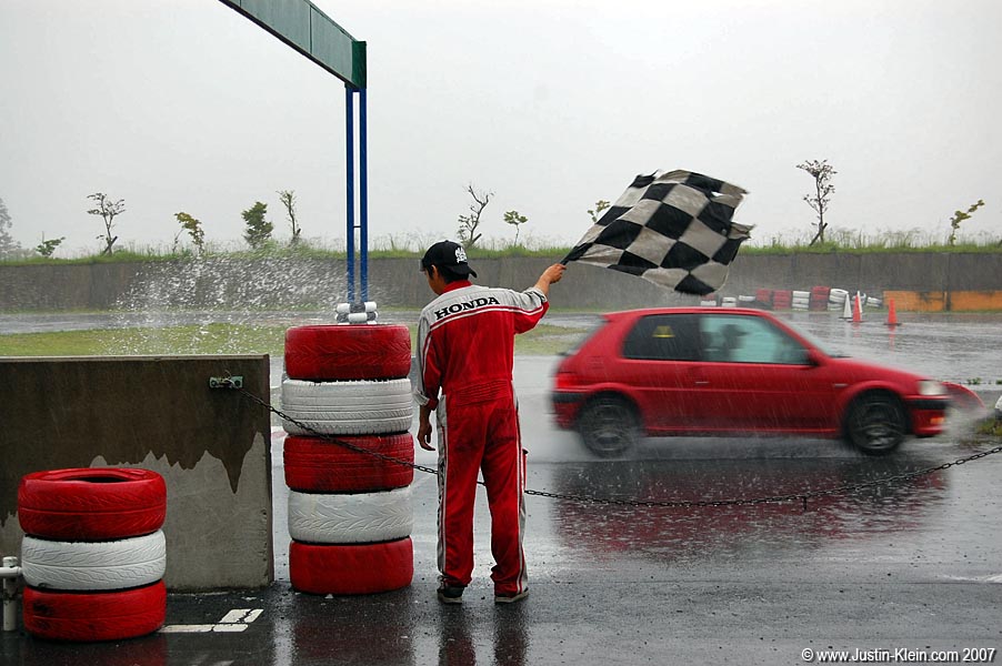 Coming in first back at the regular circuit.