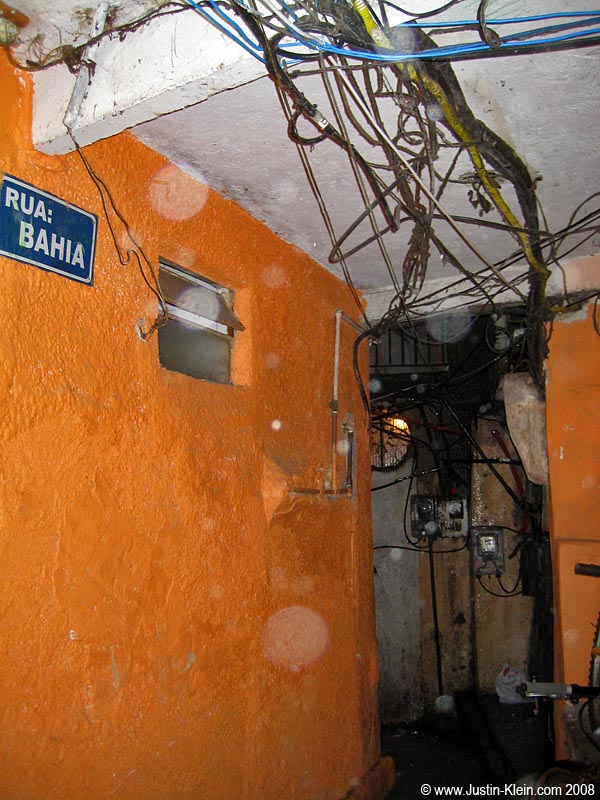 The "streets" are narrow and the wiring makeshift.  At best. 