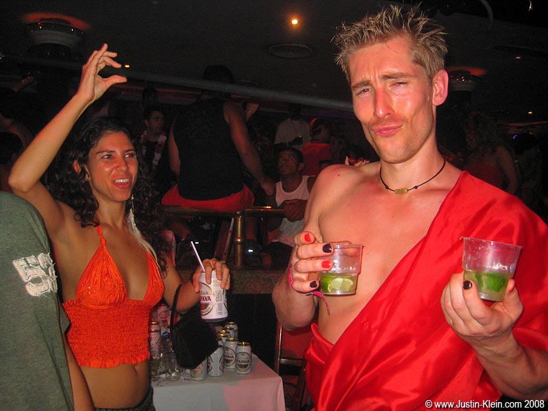 "What are you doing man! Trying to make off with my caipirinha?"