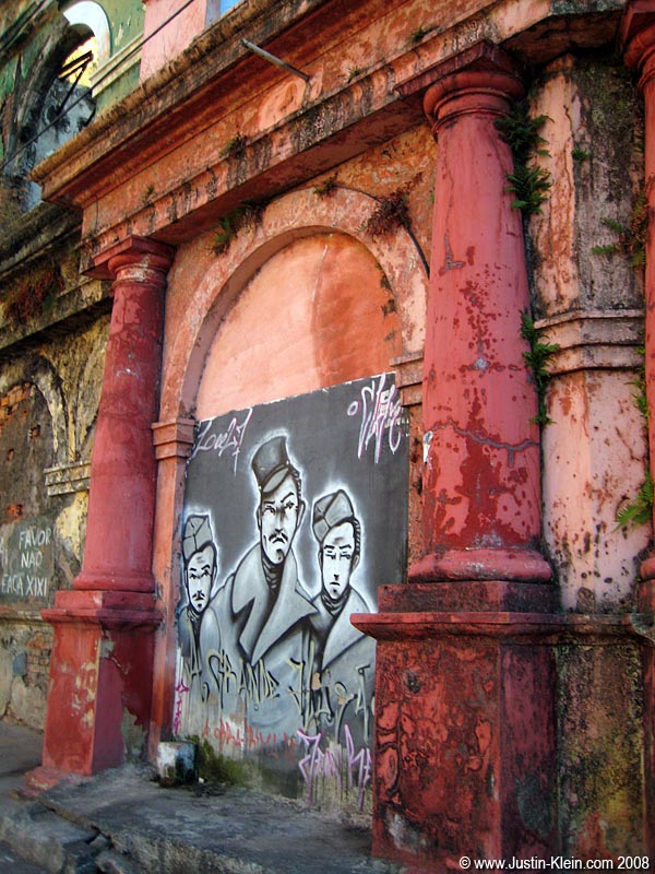 Just one more example of a once-beautiful building left to be worn away by the elements.