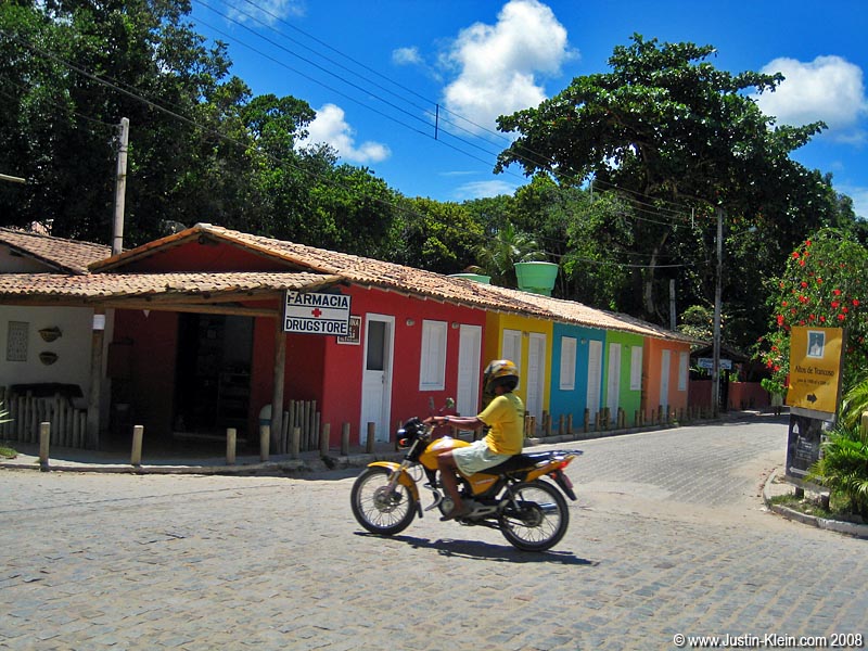 Some colorful buildings in the Quadrado