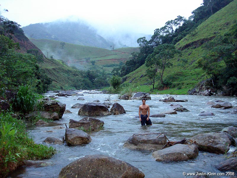Swimming in the river 