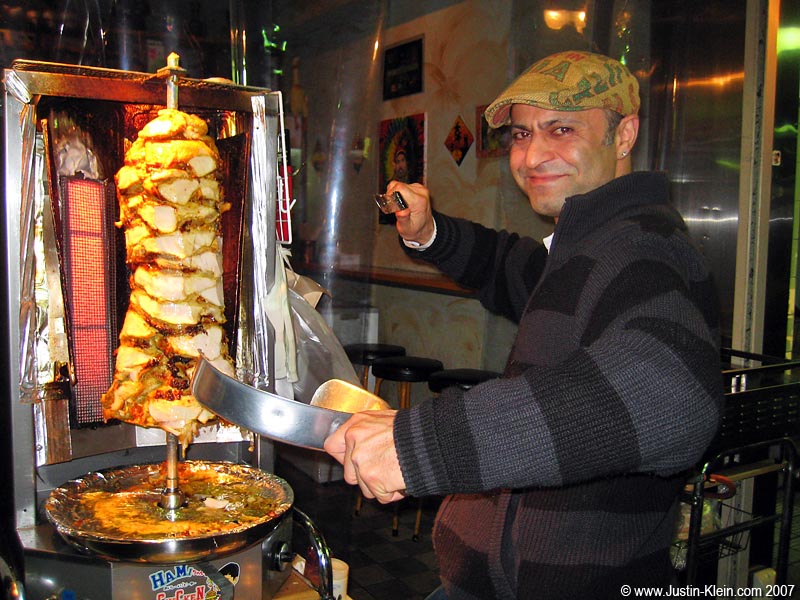 Serving up one last Hamid Kabab, my favorite late-night snack on Kiyamachi. 