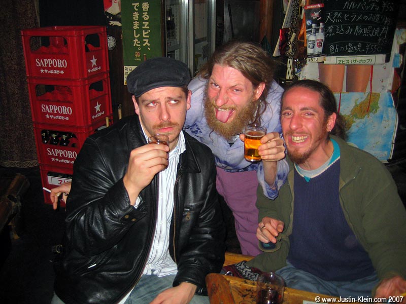 Tony and the two Kyoto Hippies, Eric and Chris. 