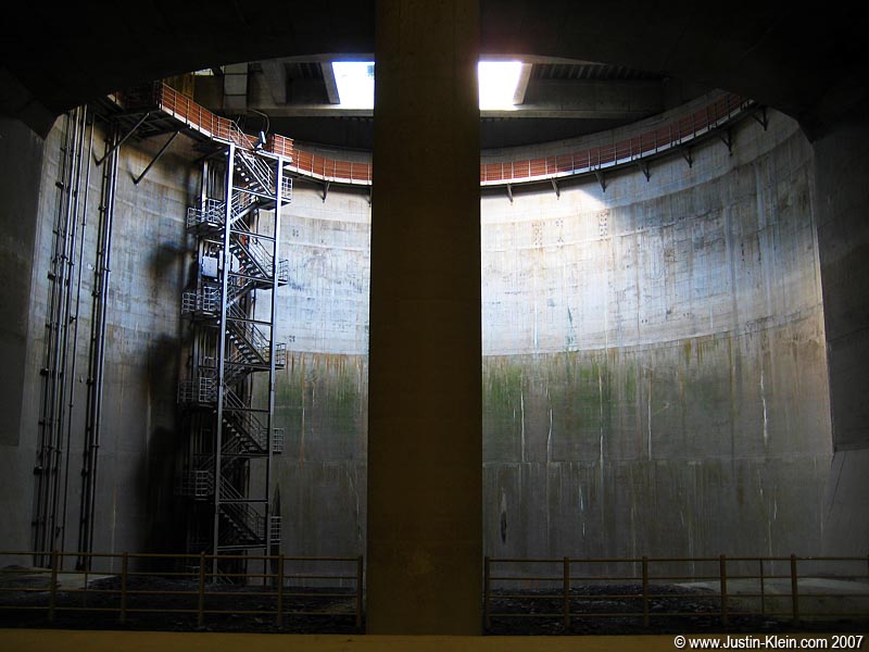 One of the surface-access points, which can be used to lower vehicles inside.