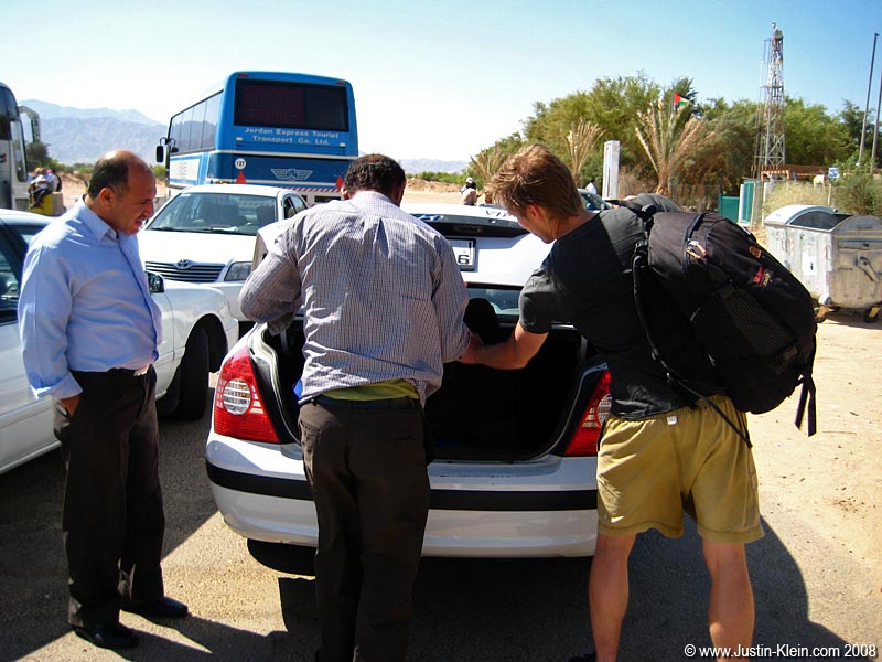 Saddling up for the trip through Jordan.