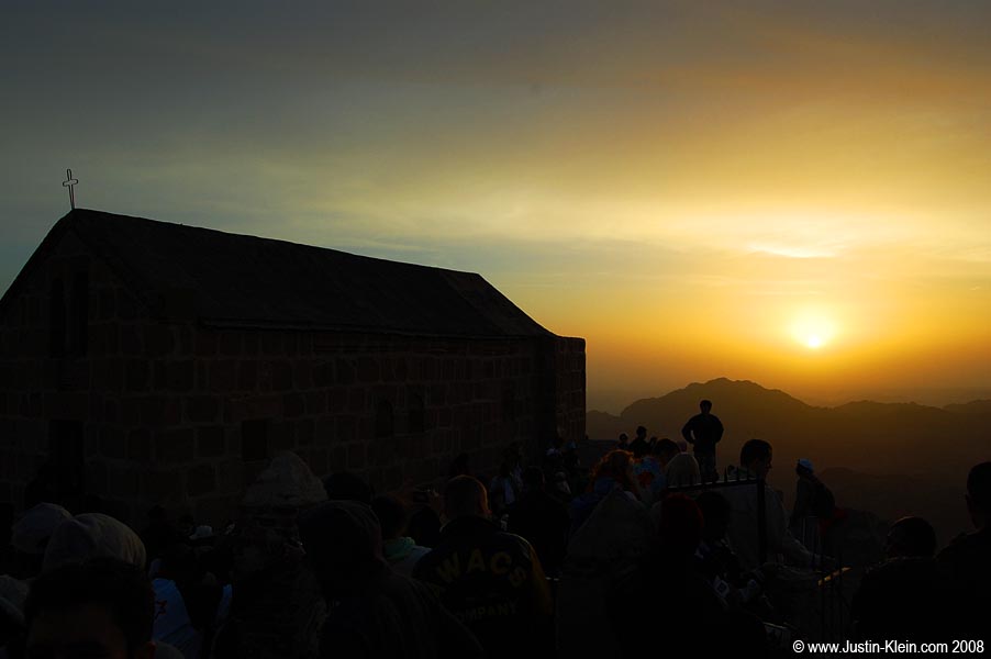 A beautiful sunrise at the summit.