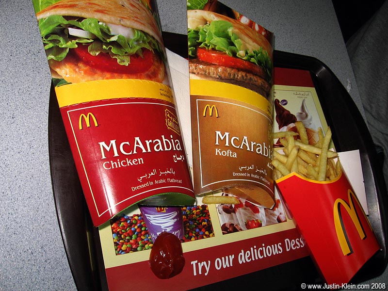 Speaking of Mc Donald's...