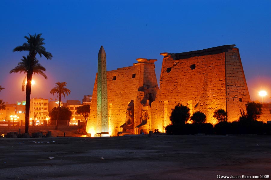 Luxor Temple. It looks just like the Luxor Hotel and Casino in Las Vegas! ...Except it's more than 3,000 years old.