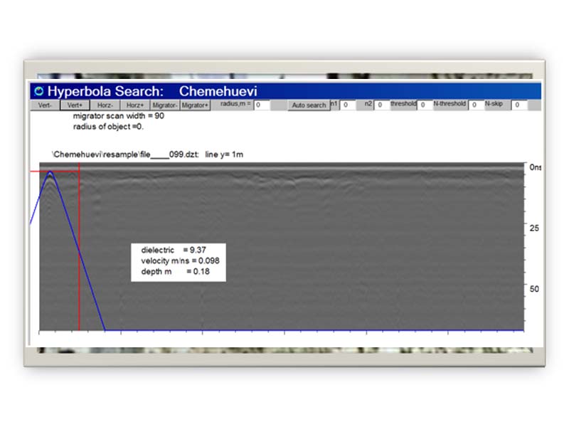 Here's what a raw radargram looks like.  See if you can figure out what's what. 