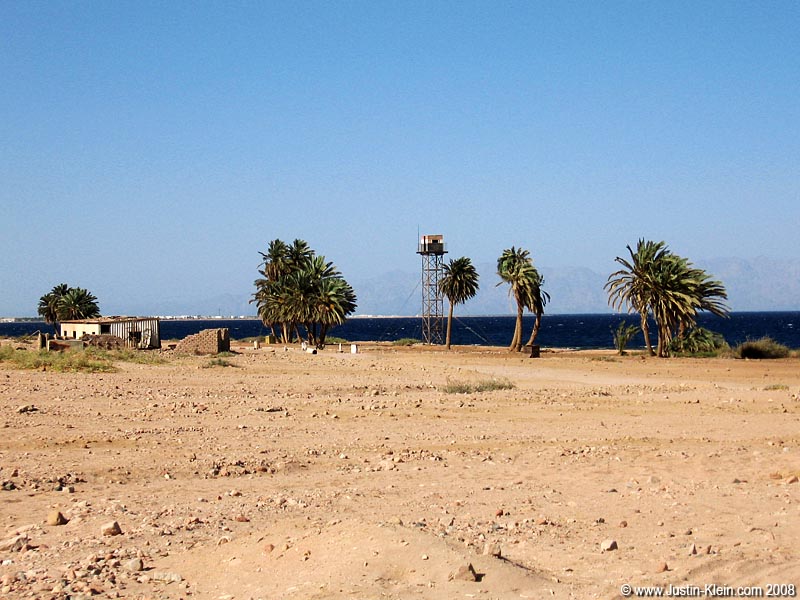 A military checkpoint on the way to the day's divesite.  The guards hit us up for a "border crossing fee" that we were specifically warned doesn't exist.  We tried to imply that we knew it was a sham, but in the end elected not to argue with their M16's. 