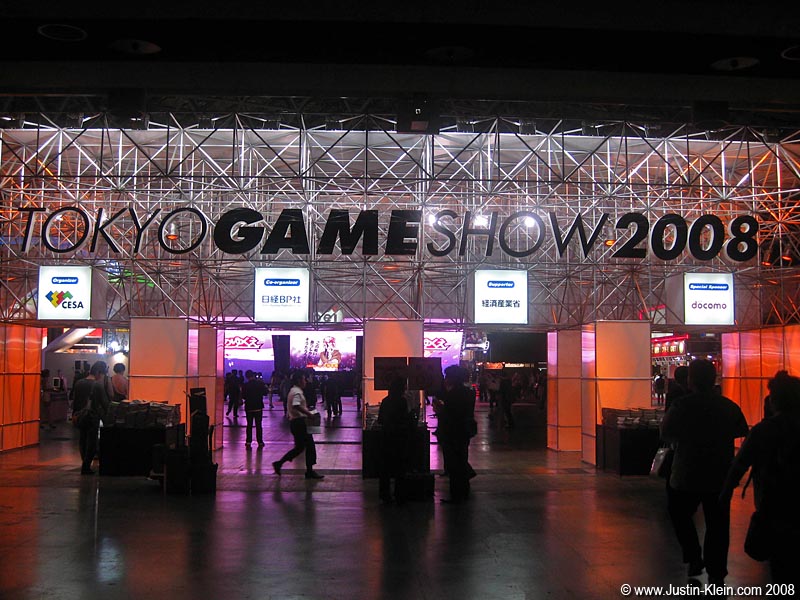 Tokyo Game Show! Notice how few people (and how much empty space) there is inside the conference hall. This photo was taken around 1pm on Industry Day...