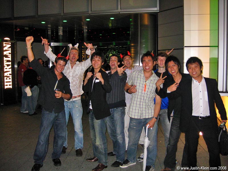 From left to right: me, Peder, one of JingJing's friends, Matt, Herbert's brother, Herbert, George, another of JingJing's friends, and JingJing.
