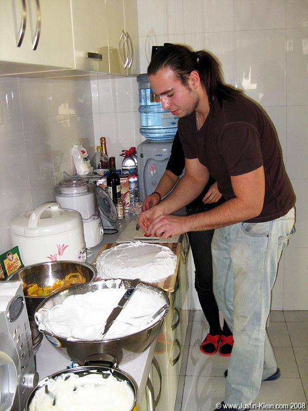 Bence the chef.  An incredibly awesome, and equally crazy guy.  See that eyebrow piercing he's got there?  Done by hand...here in China...with a syringe. 