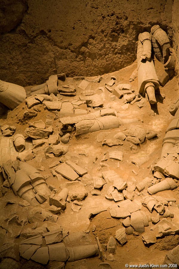A close-up of what the soldiers looked like when they were uncovered. Photo courtesy of Andy.