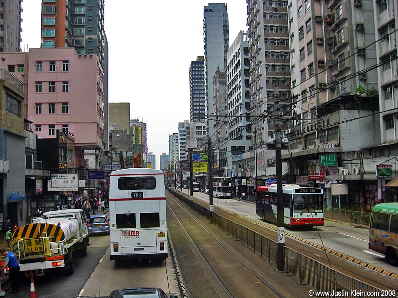 Pulling into downtown Yuen Long. 