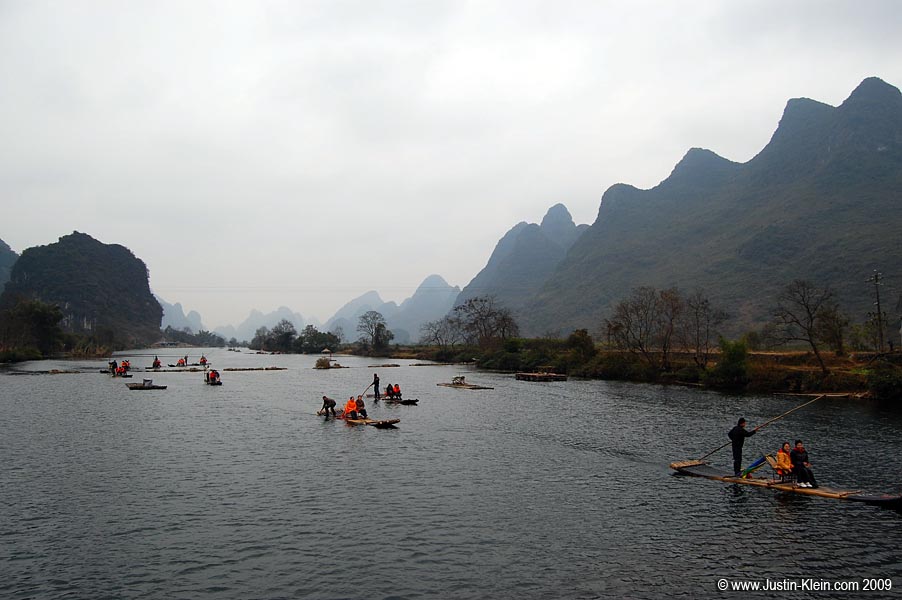 A few of the rafts are still in use...