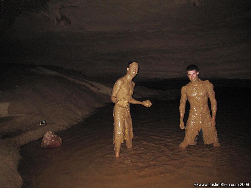 You have NO idea how cold that was...our Chinese tourguides thought we were absolutely insane. But winter or not, we weren't leaving without some photos in the mud!