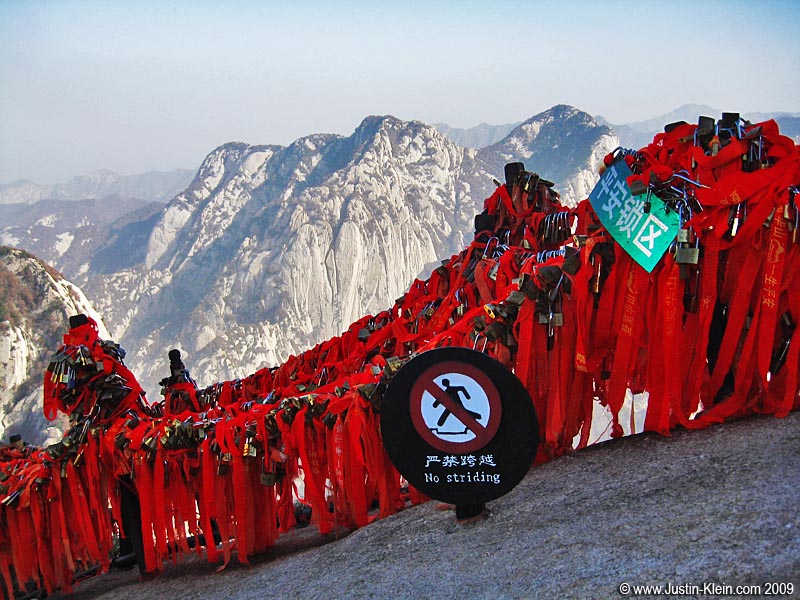 Atop Huashan, China (late last year). 