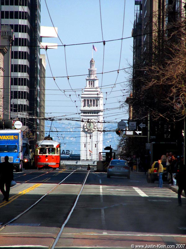Streetcar in San Francisco, California.