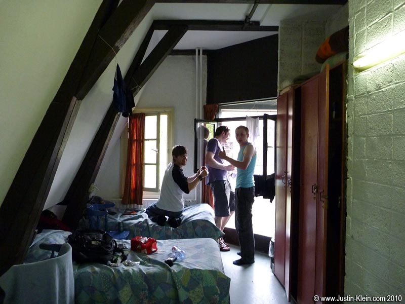 Our new home at the International Budget Hostel.