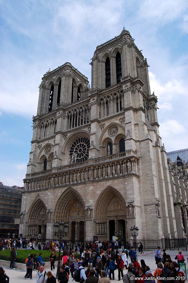 The world's most famous cathedral: Notre Dame.