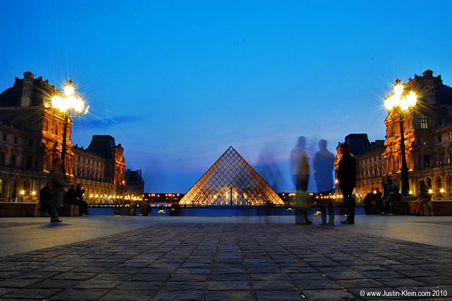 The Louvre at Dusk.