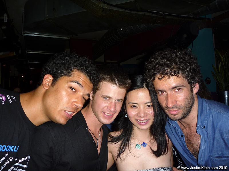 New friends at Club Favela.