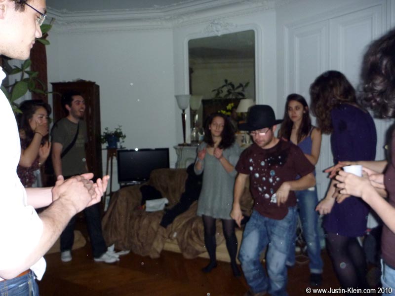 Dance contest! Sorry for the <i>horrible</i> quality - I only took a few snapshots that night, so the pickin's were pretty slim.
