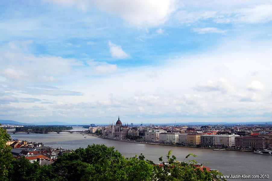 View of the Danube from atop Castle Hill.