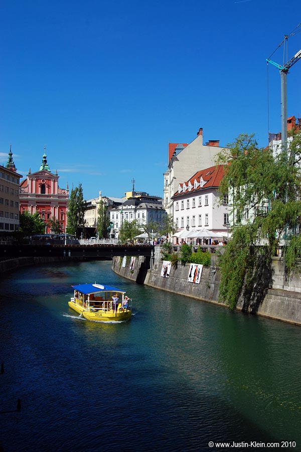 The canal running through the center of town.