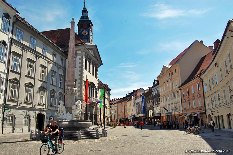 The Old Town area of Ljubljana.