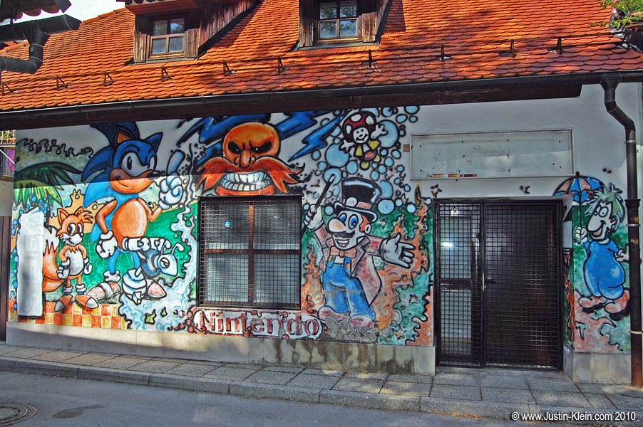 Graffiti in Ljubljana.