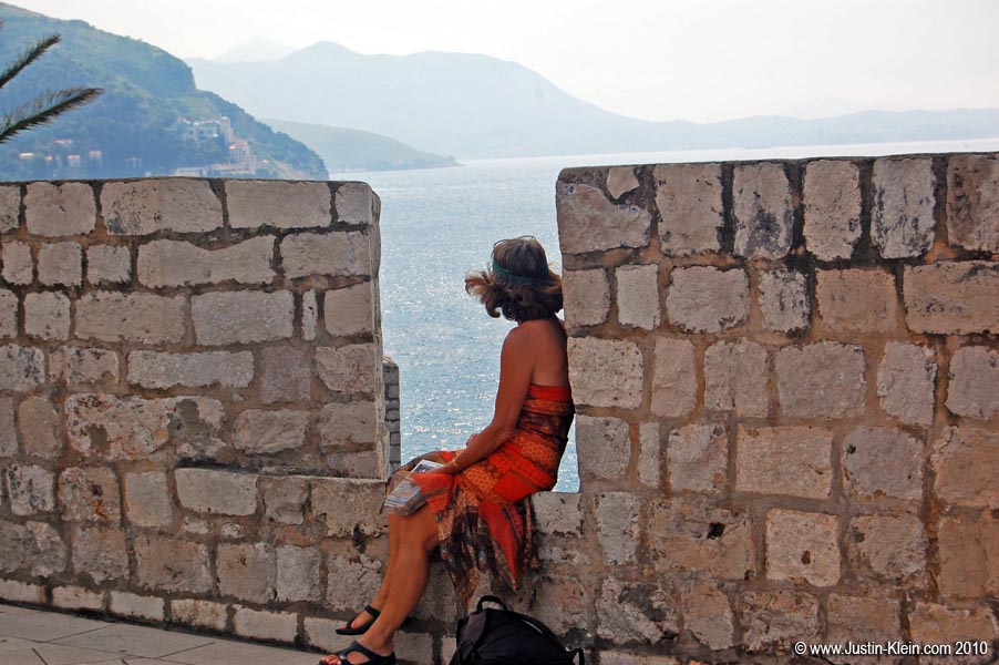 Looking out over the Adriatic.