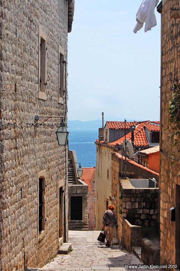 Inside the Old City of Dubrovnik.
