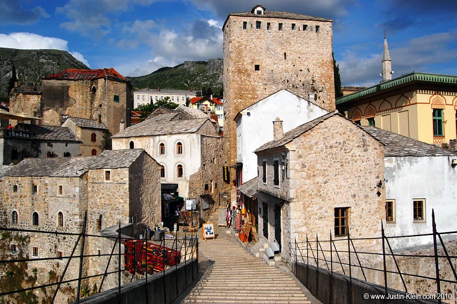Standing atop Stari Most by day.