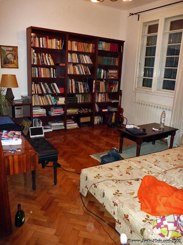 A snapshot of our Belgrade apartment's livingroom.
