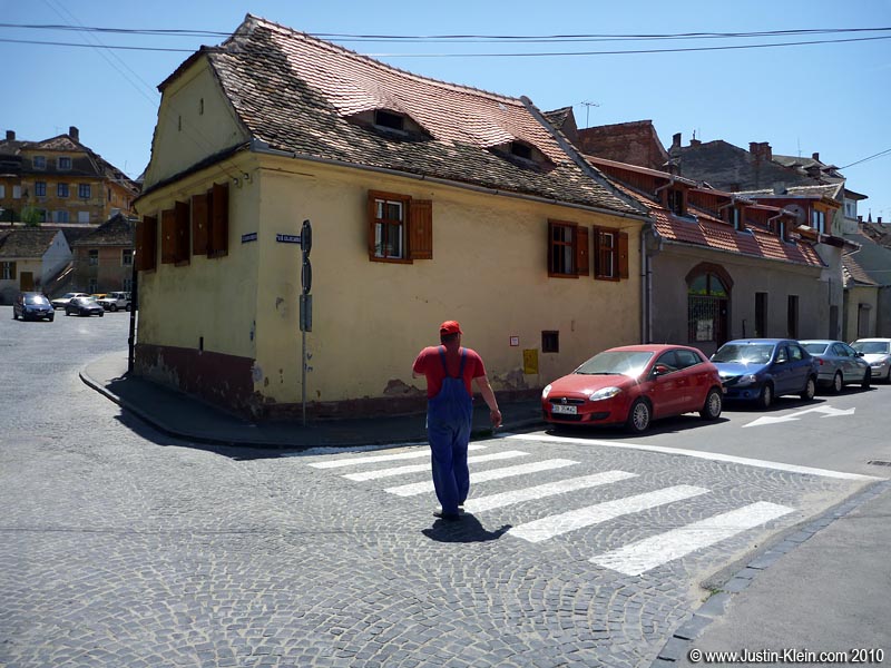 In addition to its very unusual windows, Sibiu had a surprisingly high population of guys dressed like Mario.