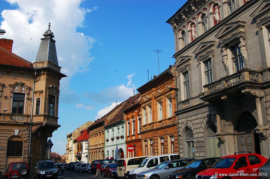 Decorative buildings.